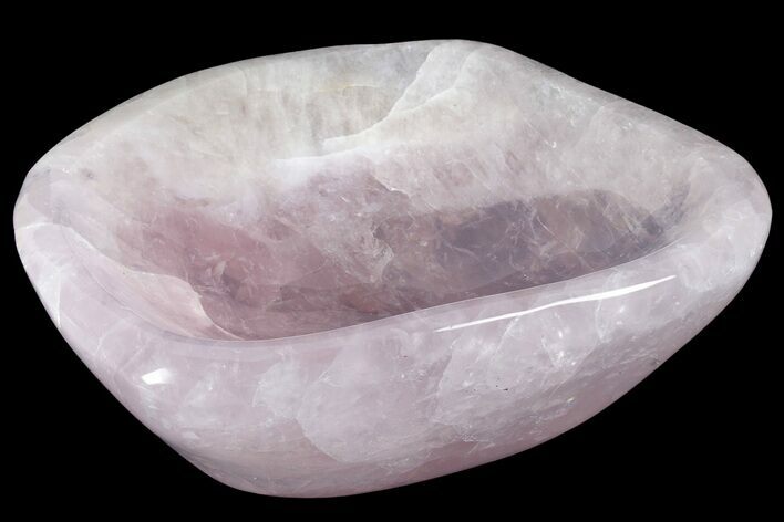 Polished Rose Quartz Bowl #232412